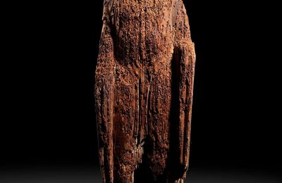 A fragmentary wood figure of a Bosatsu, Japan, Heian period