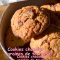 Cookies chocolat graines de tournesol