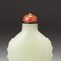 A pale green glass snuff bottle, Imperial Palace Glassworks, Qing Dynasty, Qianlong Period