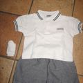 Petit ensemble polo+short + kdo 12 mois