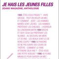 Je hais les jeunes filles : 20 ANS Magazine (anthologie)