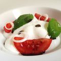 Salade De Tomates et Siphon Mozzarella