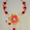 Collier Rose de chine