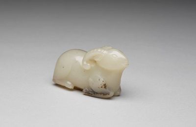﻿Jade goat, Southern Song-Yuan dynasty, 12th-14th century