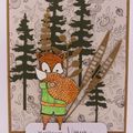 Carte au renard - Fox card