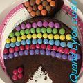 Gâteau au chocolat d'anniversaire