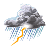 Record de pluviométrie en Aout et orage violent