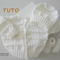 FICHE TRICOT BEBE, explications tricot TUTO, modèle, layette, tricot bb
