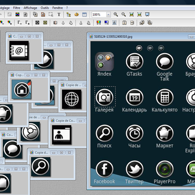 Créer des icônes personnalisées pour Go Launcher Ex