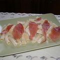 Pâtes,jambon de parme