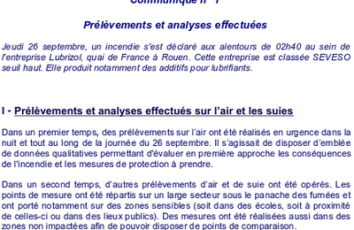 LUBRIZOL: La com' de la préfecture de la Seine-Maritime est bien... lubrifiée!