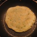 Pancakes de folie aux petits pois 