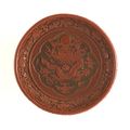 Dish (Pan) with Dragon Raising a Disk, Ming dynasty, probably Wanli period (1573-1620)