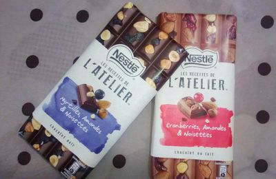 Chocolat Nestle "Les recettes de l'atelier"