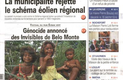 Les invisibles de Belo Monte au Festival Ecran Vert de La rochelle