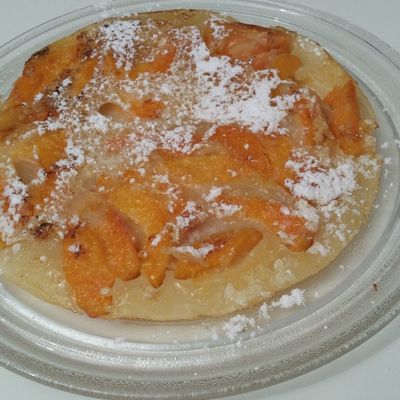 Gâteau à la poêle aux abricots sans oeufs