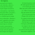 Le respect,