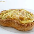 Tarte à la rhubarbe et compotée de poire