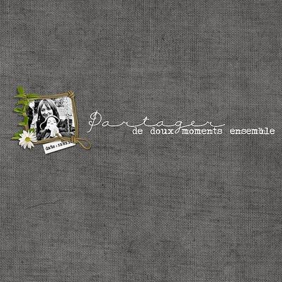 Partager de doux Moments ....