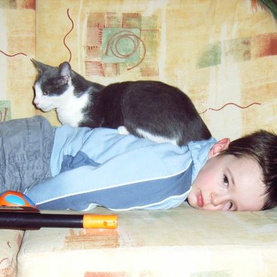Maël et son chat...