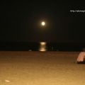 Pleine lune sur la plage de St Cyprien (66)