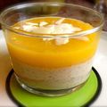 Millet au lait et coulis de mangue