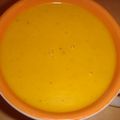 Soupe de carottes au curry