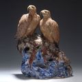 Famille-rose siwan pottery figurines sold @ www.2973.com