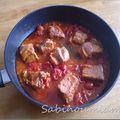 Sauté de porc tomates cerises /jus d'orange et miel