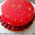 Entremet citron framboises chocolat blanc