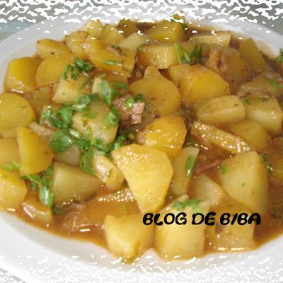 Batata Blidem (PDT en saucer ouge et au coriandre)