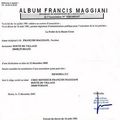 19 - Maggiani Francis - Album N°231