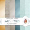 Paper pack Mer et Terre - Freebie