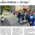 Vu dans la presse : Opération "Jour d'école sans voiture" : le top ! (12/06/2015)