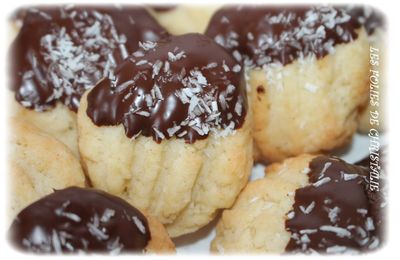 Pattes de chat à la noix de coco et au chocolat