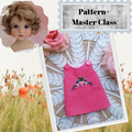 Sundress pattern + sewing tutorial for 13 " Little Darling doll and Paola Reina doll summer clothes PDF file DIY dolls outfit 