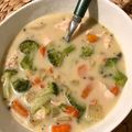 Soupe au Poulet et Brocolis