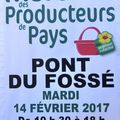 Marché des producteurs de pays à Pont du Fossé le 14 02 2017