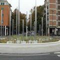 Rond-point à Reggio d'Emilie (Italie)