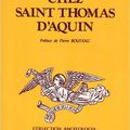 Les anges chez saint Thomas d’Aquin de Jean-Marie Vernier 