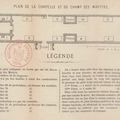 PLAN DE LA CHAPELLE ET DU CHAMP DES MARTYRS ♣ AVRILLÉ