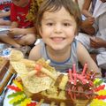 Gâteaux d'anniversaire des 5 ans de Charles