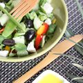 Salade de pois gourmands à la grecque {recette}
