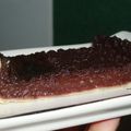 Tarte fine, "ganache" chocolat framboise 