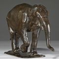 Rembrandt Bugatti (1884–1916), ‘Eléphant d’Asie en marche’, vers  1909-1910