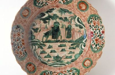 Foliated Dish with Landscape, Ming dynasty, early 17th century