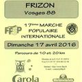 Marche Populaire FFSP Vosges - Dimanche 17 avril 2016