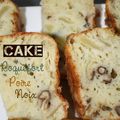 Cake au Roquefort, poires et noix