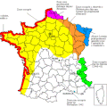 Carte de la France sous l'occupation