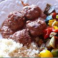 Boulettes de boeuf à la coriandre - sauce tomate